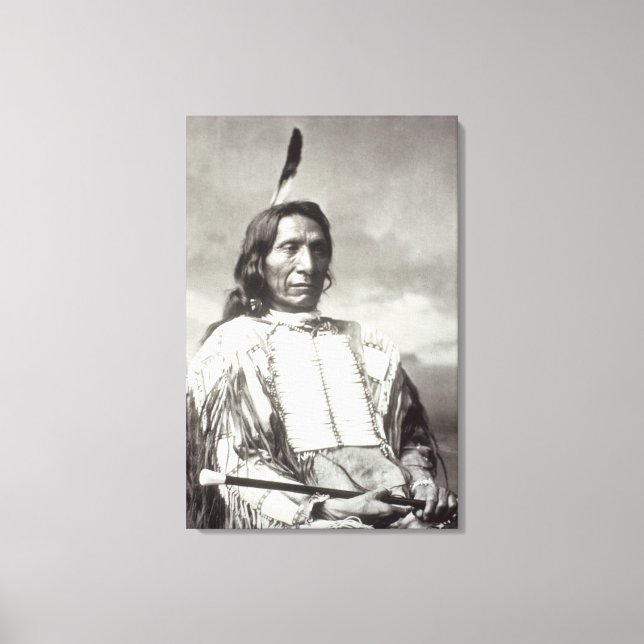 Red Cloud Chief (1822-1909) 1880 (b/w photo) Canvas Print (Front)