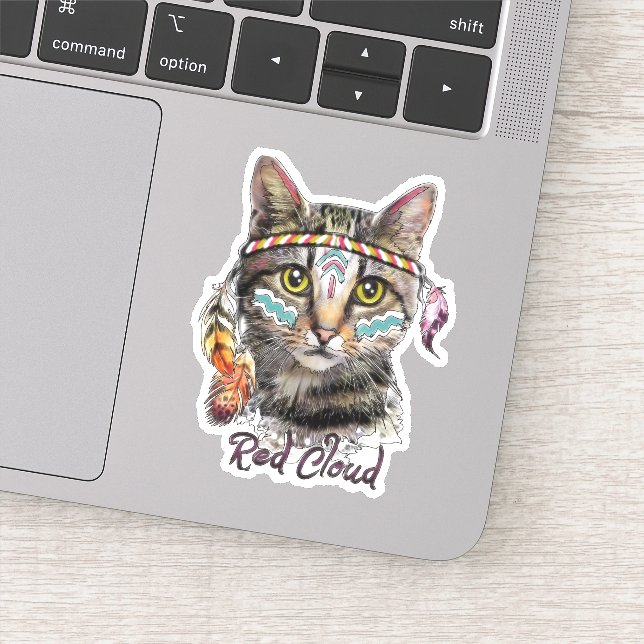 Red cloud cute cat (Detail)