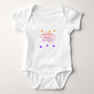 Red clouds twinkle Twinkle Little Star baby shower Bodysuit