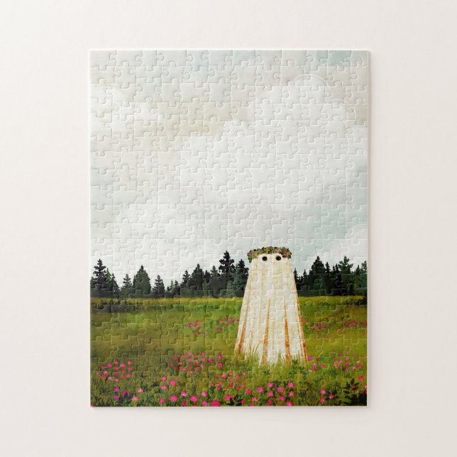 Red Clover Ghost Jigsaw Puzzle (Vertical)