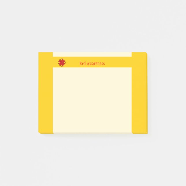 Red Clover Ribbon by Kenneth Yoncich Post-it Notes (Front)