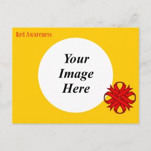 Red Clover Ribbon Template by Kenneth Yoncich Postcard