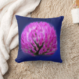 Red Clover Wildflower   Cushion