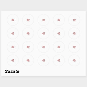 Red Colour decorative Design Sticker