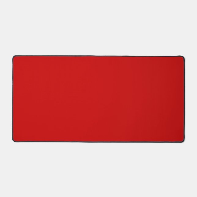 Red Colour Simple Monochrome Plain Red Desk Mat (Front)