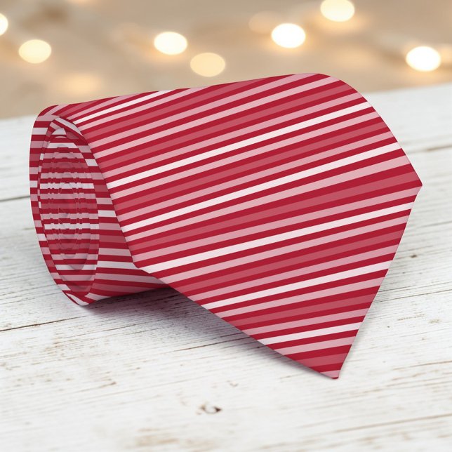 Red Colour Stripes Necktie (Creator Uploaded)