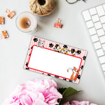 Red colour with paws cute kittens 10" x 6"