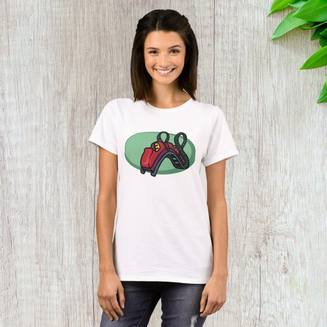 Red Colourful Roller Coaster Ride T-Shirt (Creator Uploaded)