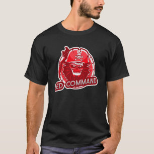 Red Command Gamer Gaming Video Game Gear T-Shirt