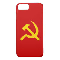 Red Communism hammer and sickle