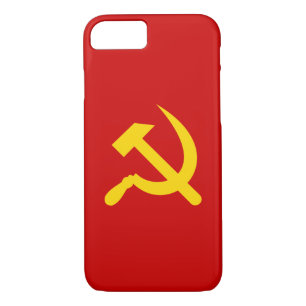 Red Communism hammer and sickle Case-Mate iPhone Case