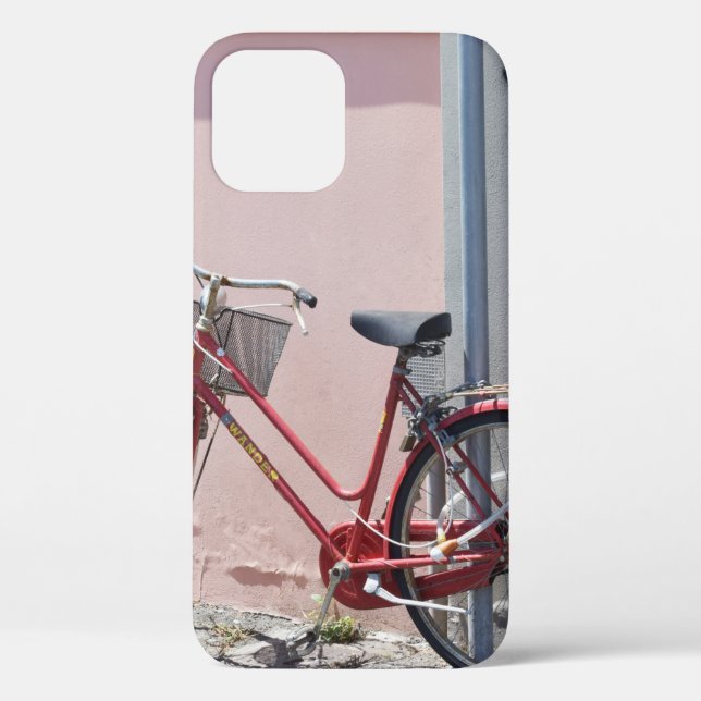RED COMMUTER BIKE ON ROAD Case-Mate iPhone CASE (Back)