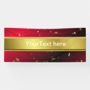 red, confetti, black, gold, banner, template, banner