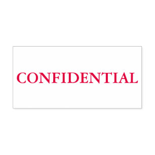 Red Confidential Self-inking Stamp