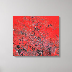 Red Confusion Canvas Print