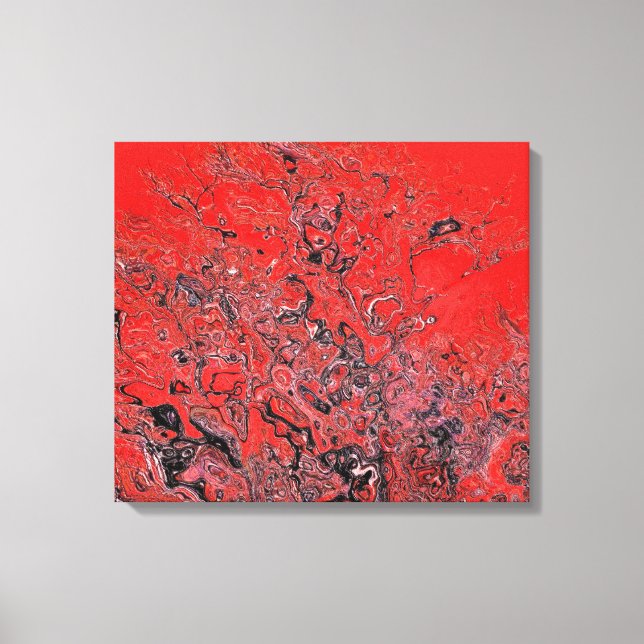 Red Confusion Canvas Print (Front)