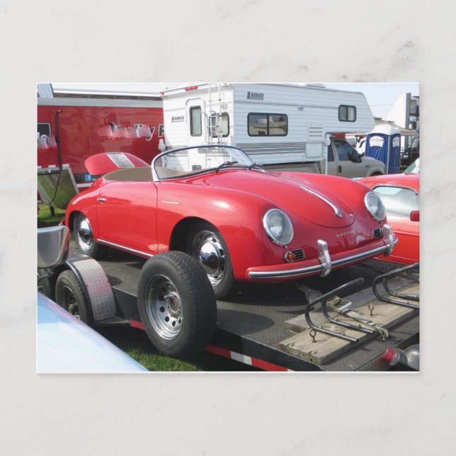 Red Convertible Postcard (Front)