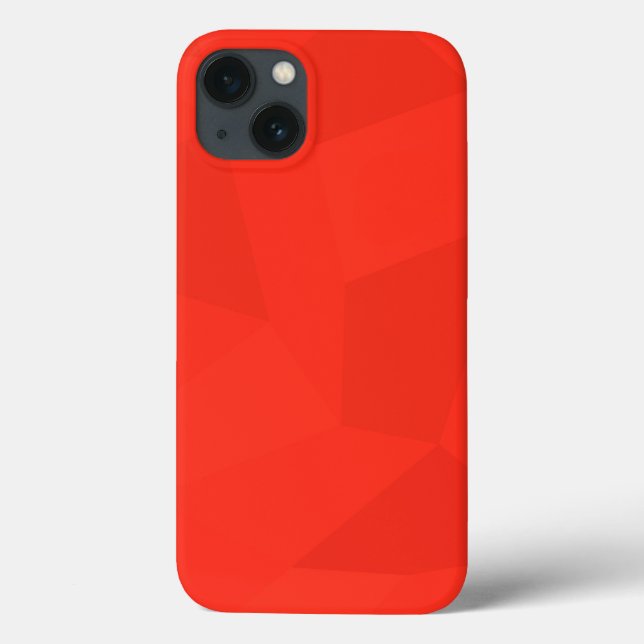 Red, cool, trendy, modern, simple geometric art Case-Mate iPhone case (Back)
