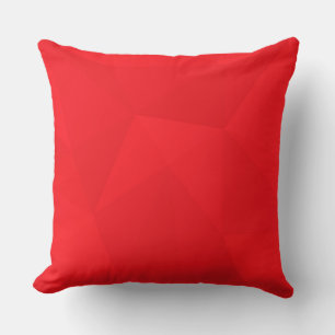 Red, cool, unique, trendy, urban geometric design cushion