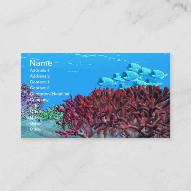 RED CORAL BUSINESS CARD (Front)