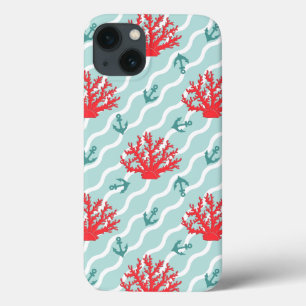Red Coral Pattern 1 iPhone 13 Case