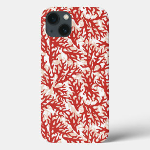 Red Coral Pattern 2 iPhone 13 Case