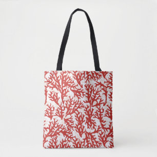Red Coral Pattern 2 Tote Bag