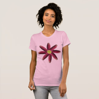 Red Corn Flower Pattern Women's T-Shirt