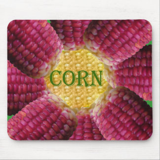 Red Corn Pattern Mouse Pad