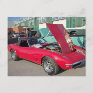 Red Corvette, 1 Postcard
