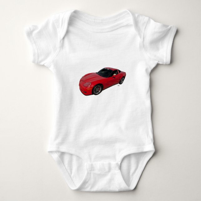 Red Corvette Baby Bodysuit (Front)