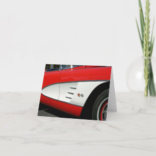 Red Corvette - Card