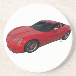 Red Corvette Coaster