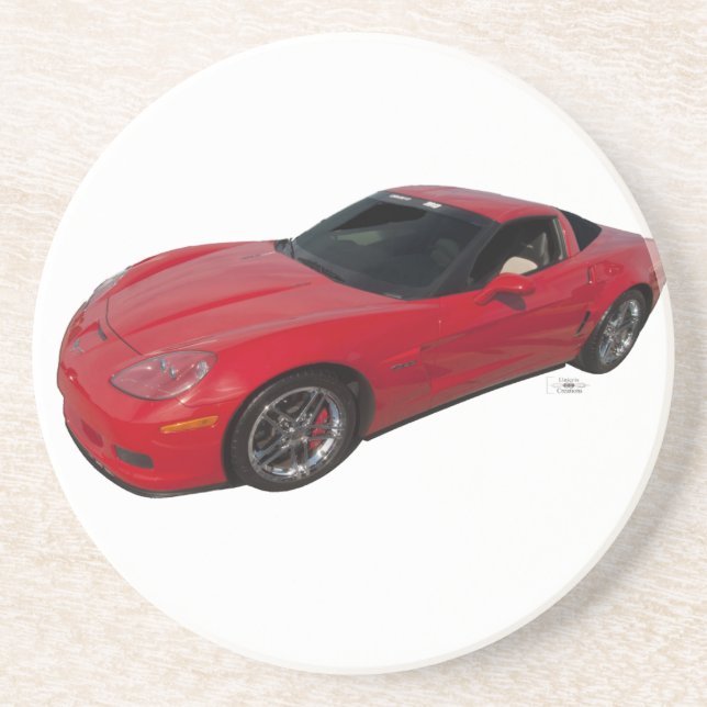 Red Corvette Coaster (Front)