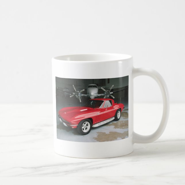Red Corvette Coffee Mug (Right)