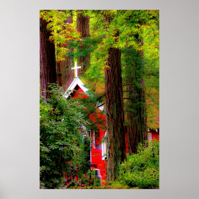 Red Country Church Poster (Front)