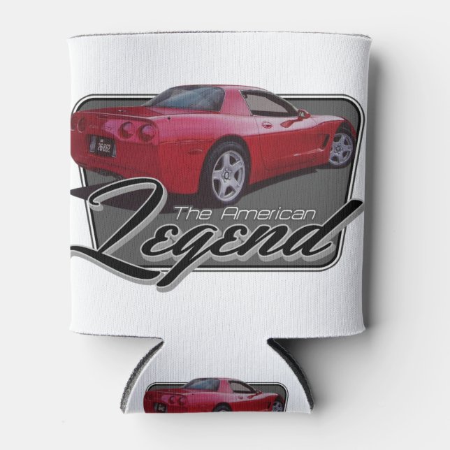 Red Coupe Legend Can Cooler (Front)