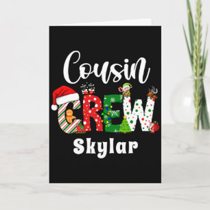 Red Cousin Crew Christmas Retro  Card