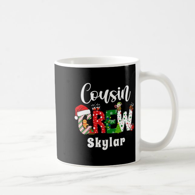 Red Cousin Crew Christmas Retro  Coffee Mug (Right)