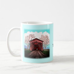 Red Covered Bridge Coffee Mug