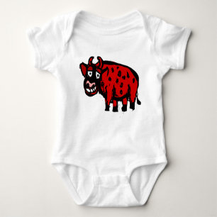 Red Cow Baby Bodysuit