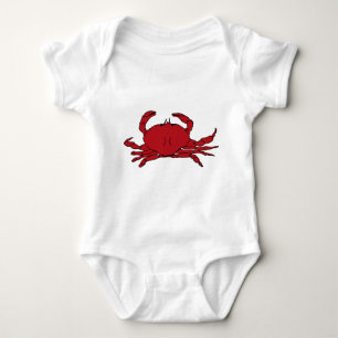 Red Crab Baby Bodysuit