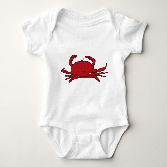 Red Crab Baby Bodysuit (Front)