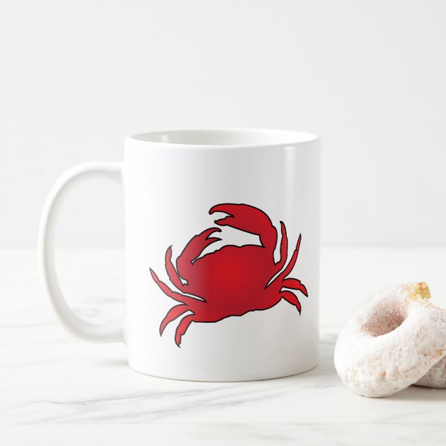 Red Crab Coffee Mug (With Donut)