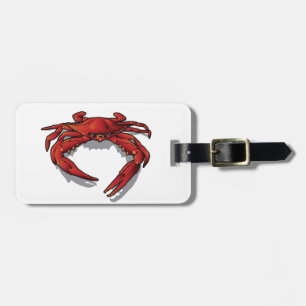 Red Crab Luggage Tag