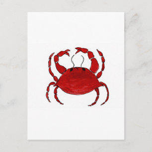 Red Crab Postcard