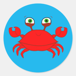Red Crab Stickers
