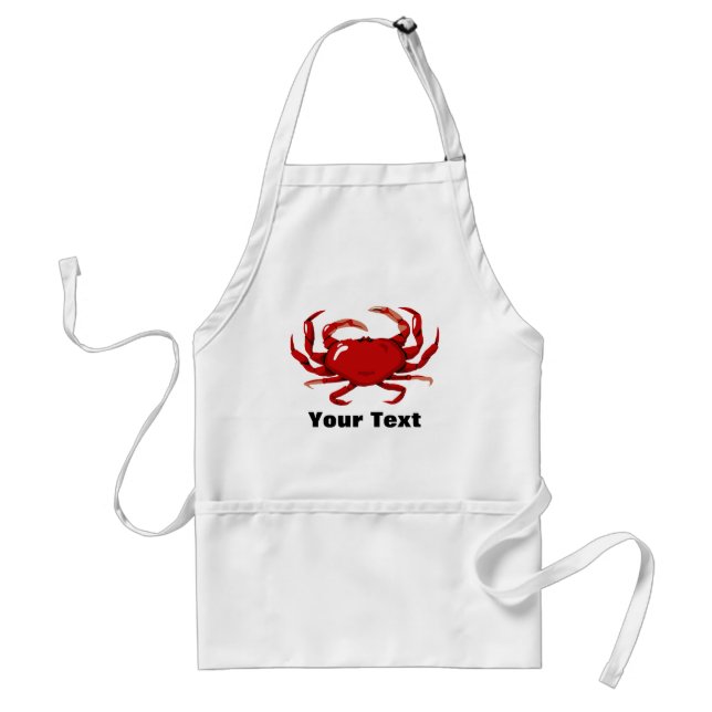 Red Crab Template Apron (Front)