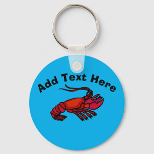 Red Crayfish Key Ring