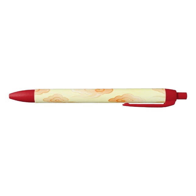 Red Cream Lucky Clouds Pen (Bottom)